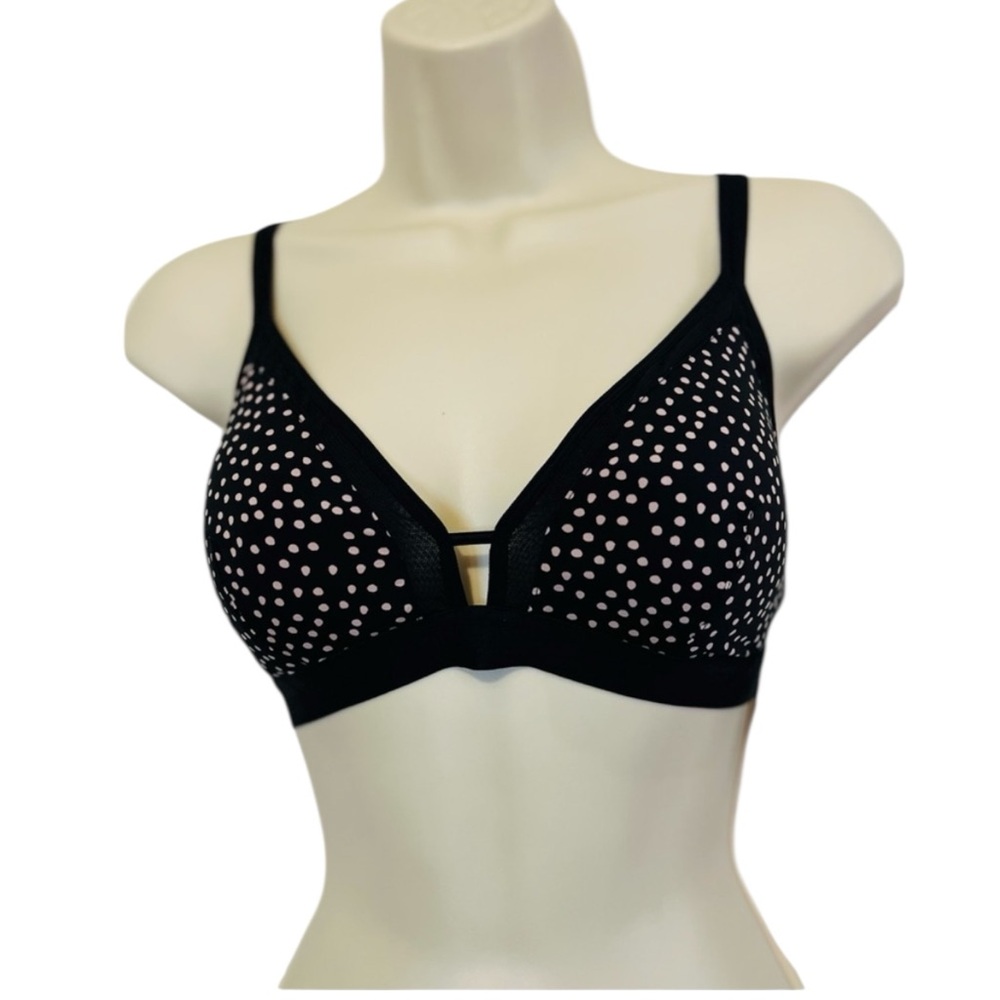 All You Lively Busty‎ Bralette Padded, Painted Polka, Size Large, NWT